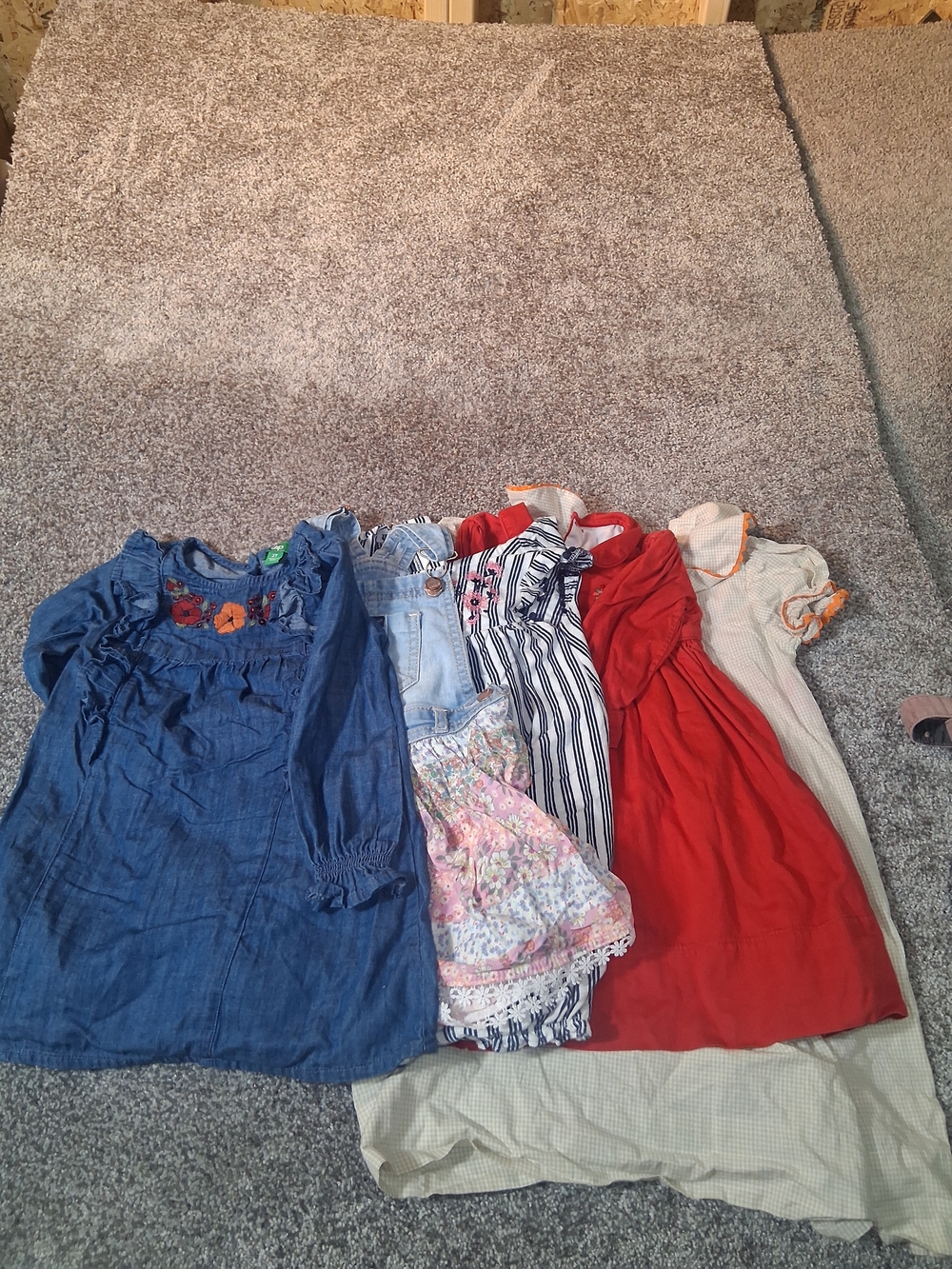 GAP Girls Mixed Dresses Bundle - Blue, Red, Striped, Floral, Cream